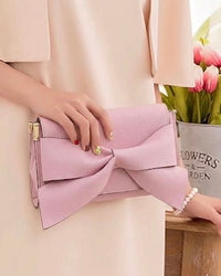 Liorenza Bow Cow Leather Crossbody Bag - Leather Italiano
