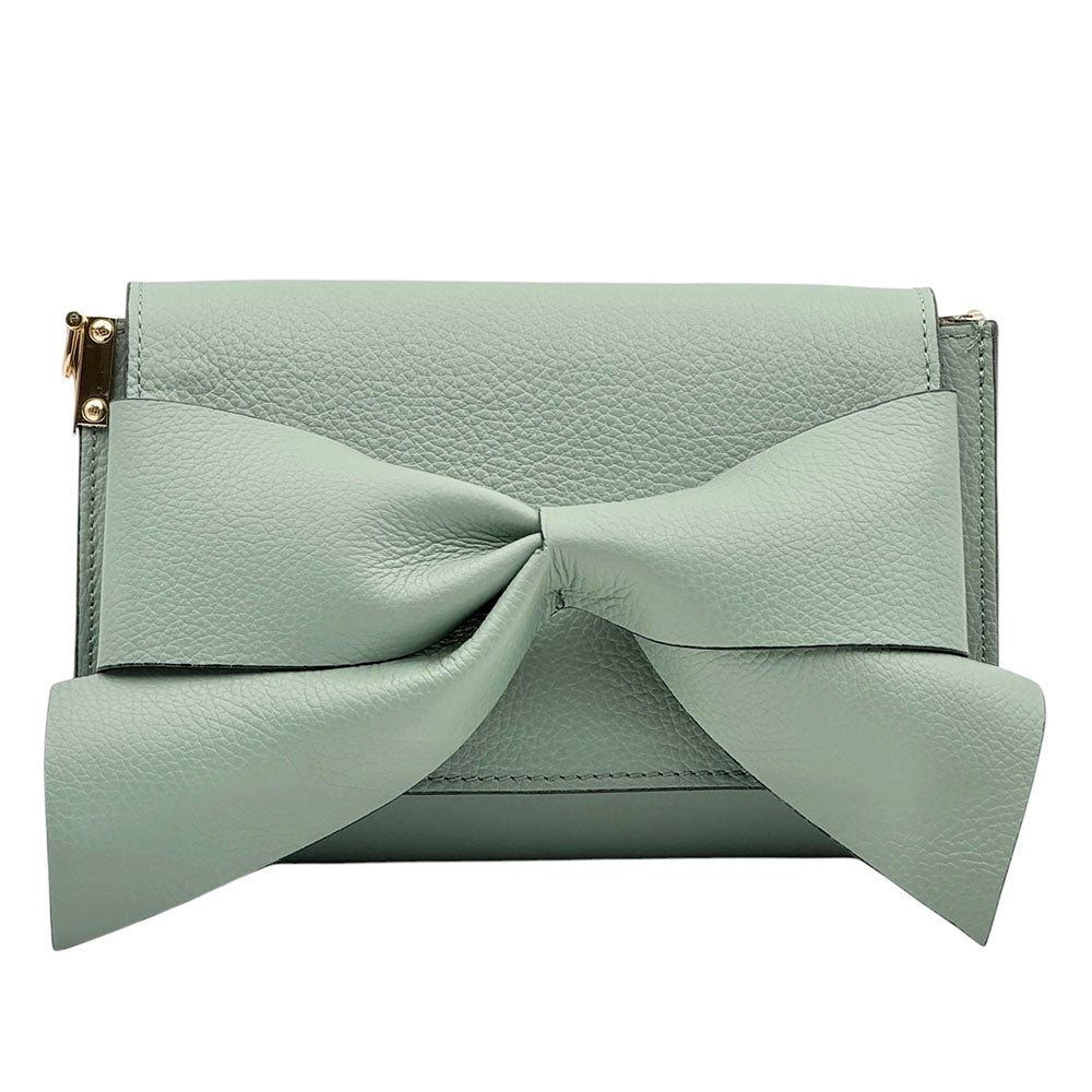 Liorenza Bow Cow Leather Crossbody Bag - Leather Italiano