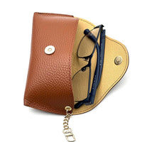 Lisetta Clip-On Italian Leather Glasses Case - Leather Italiano
