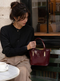 Liviana Hand-Dyed Italian Leather Bag - Leather Italiano