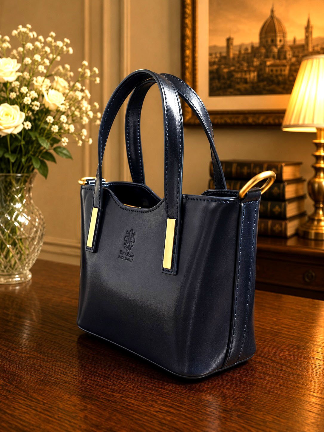 Liviana Hand-Dyed Italian Leather Bag - Leather Italiano