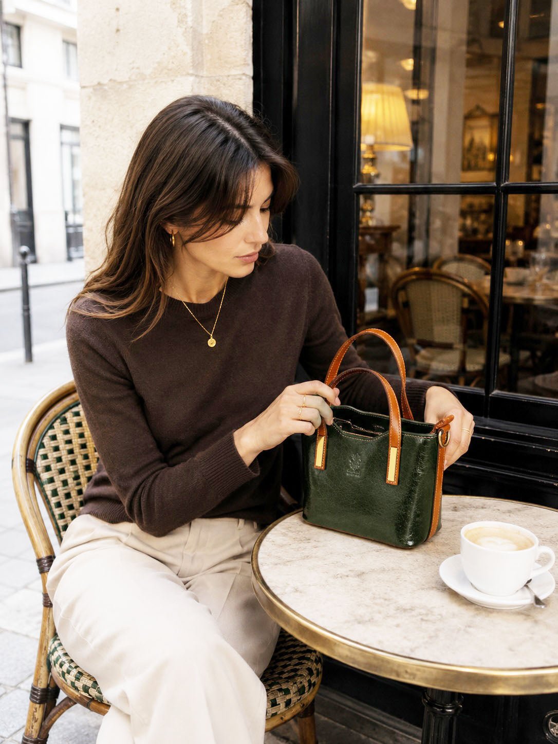 Liviana Hand-Dyed Italian Leather Bag - Leather Italiano