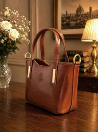 Liviana Hand-Dyed Italian Leather Bag - Leather Italiano
