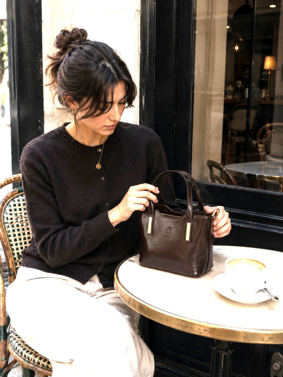 Liviana Hand-Dyed Italian Leather Bag - Leather Italiano