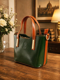 Liviana Hand-Dyed Italian Leather Bag - Leather Italiano