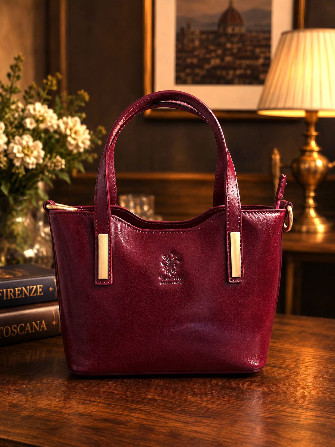 Liviana Hand-Dyed Italian Leather Bag - Leather Italiano
