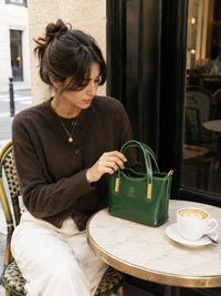 Liviana Hand-Dyed Italian Leather Bag - Leather Italiano
