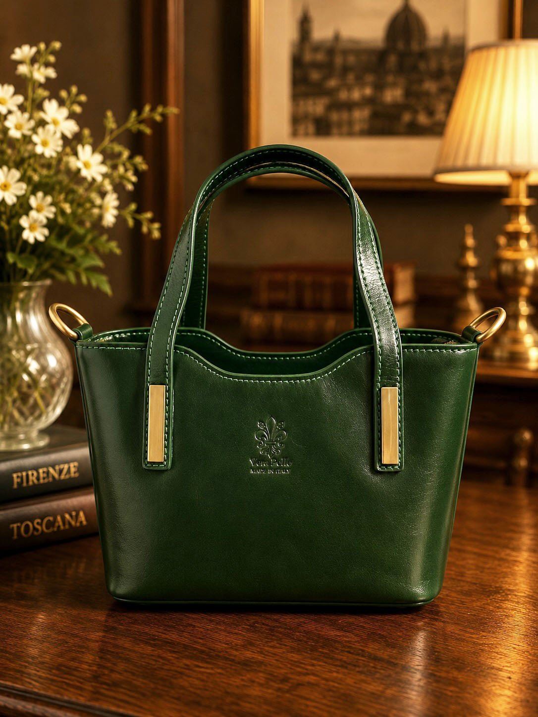 Liviana Hand-Dyed Italian Leather Bag - Leather Italiano