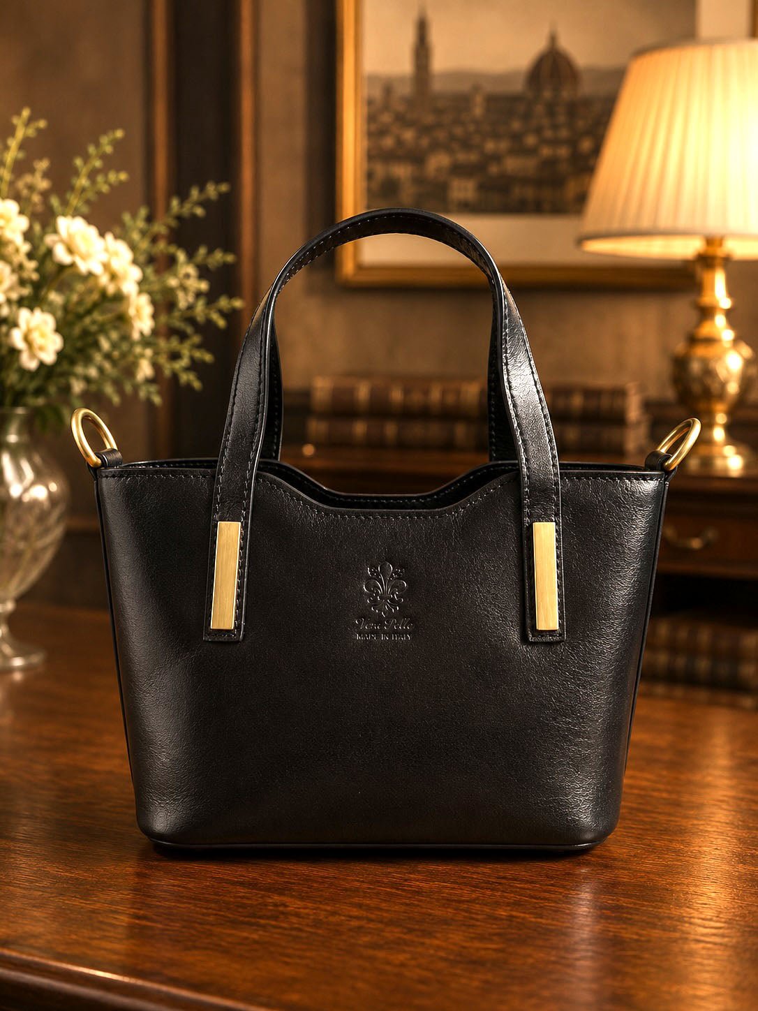 Liviana Hand-Dyed Italian Leather Bag - Leather Italiano