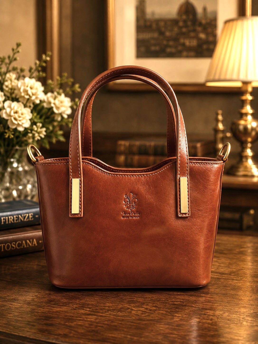 Liviana Hand-Dyed Italian Leather Bag - Leather Italiano