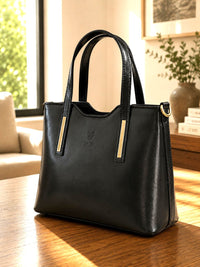 Liviana Large Italian Leather Structured Tote Bag - Leather Italiano