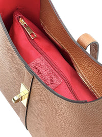 Loredana Italian Leather Shoulder Bag - Leather Italiano