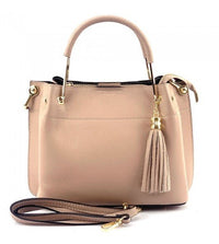 Lorena Red Leather Handbag - Leather Italiano