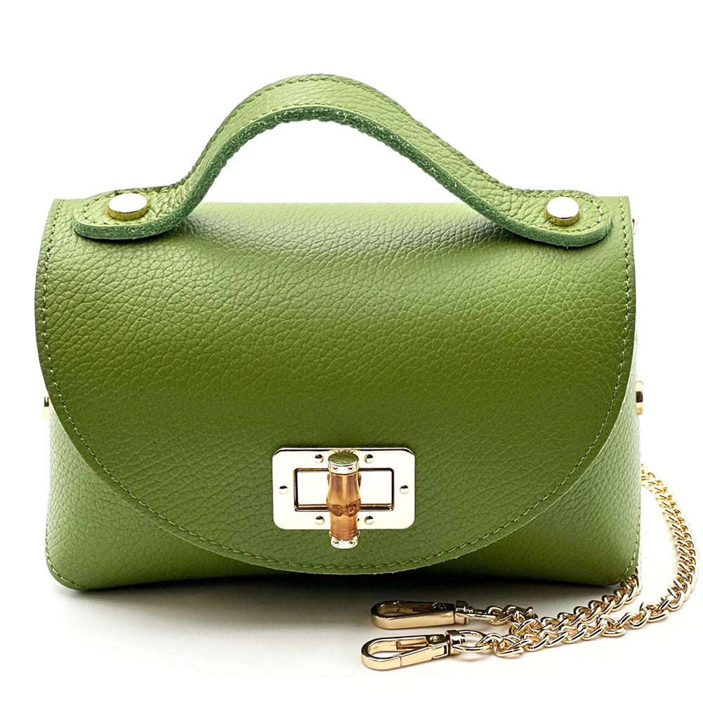 Lorenetta Cow Leather Mini Top Handle Bag - Leather Italiano