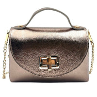 Lorenetta Cow Leather Mini Top Handle Bag - Leather Italiano