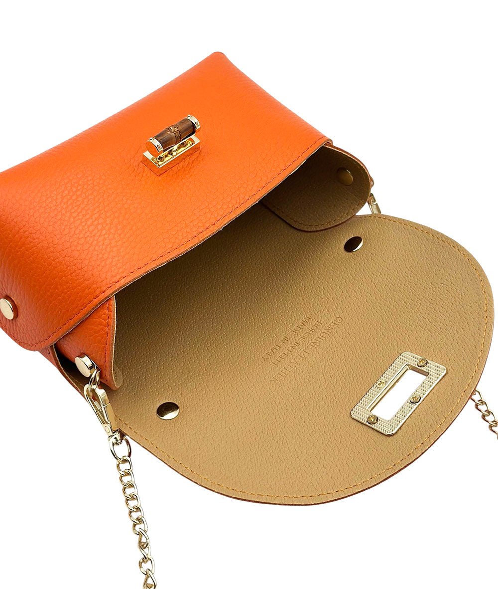 Lorenetta Cow Leather Mini Top Handle Bag - Leather Italiano