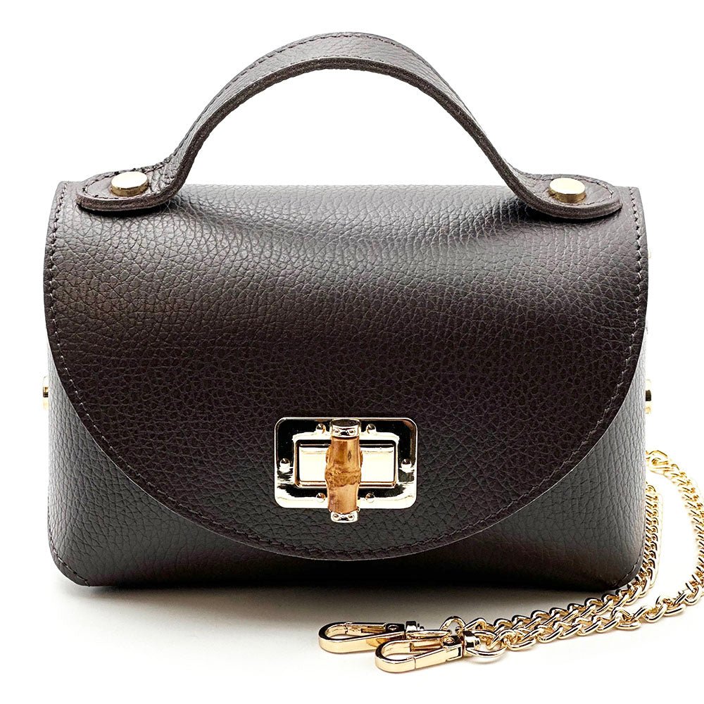 Lorenetta Cow Leather Mini Top Handle Bag - Leather Italiano