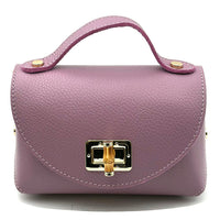 Lorenetta Cow Leather Mini Top Handle Bag - Leather Italiano