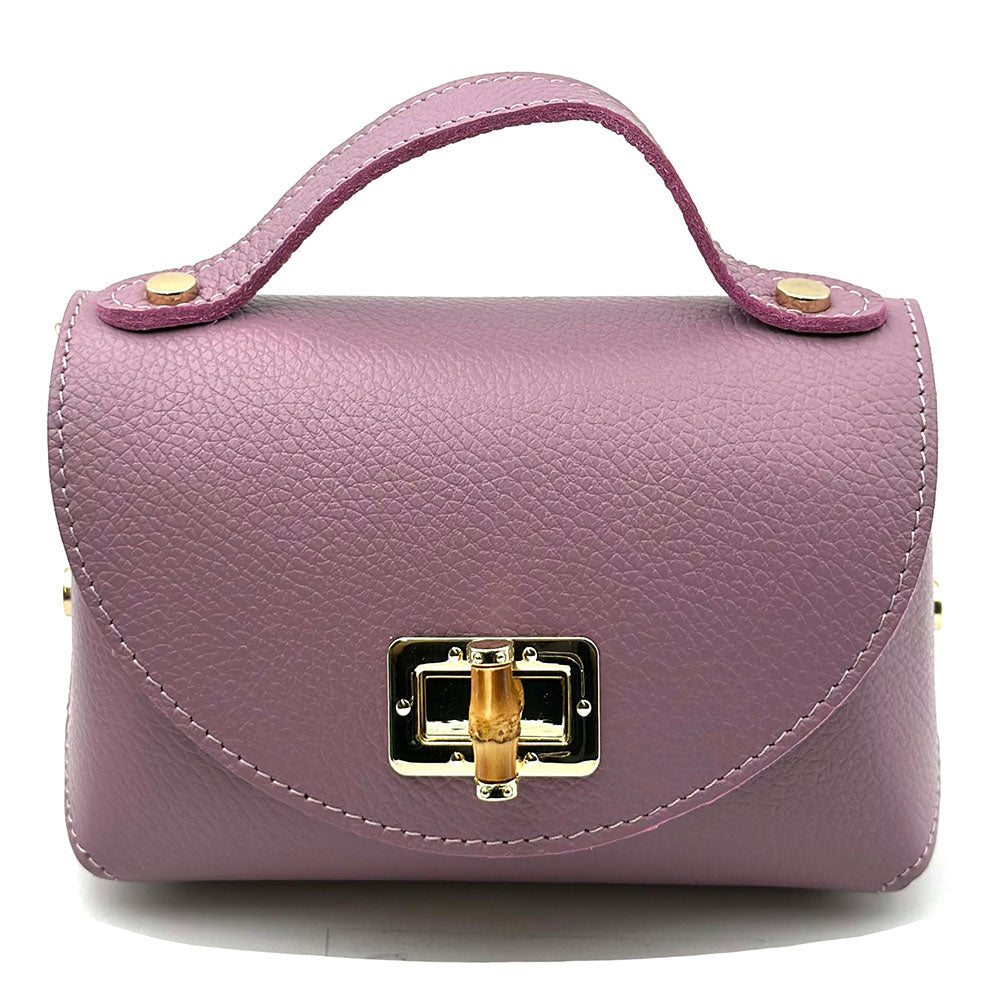 Lorenetta Cow Leather Mini Top Handle Bag - Leather Italiano