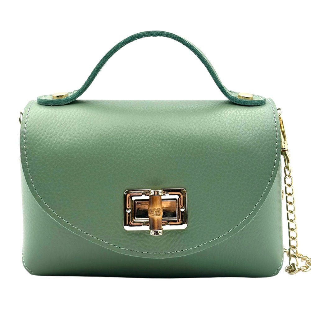 Lorenetta Cow Leather Mini Top Handle Bag - Leather Italiano