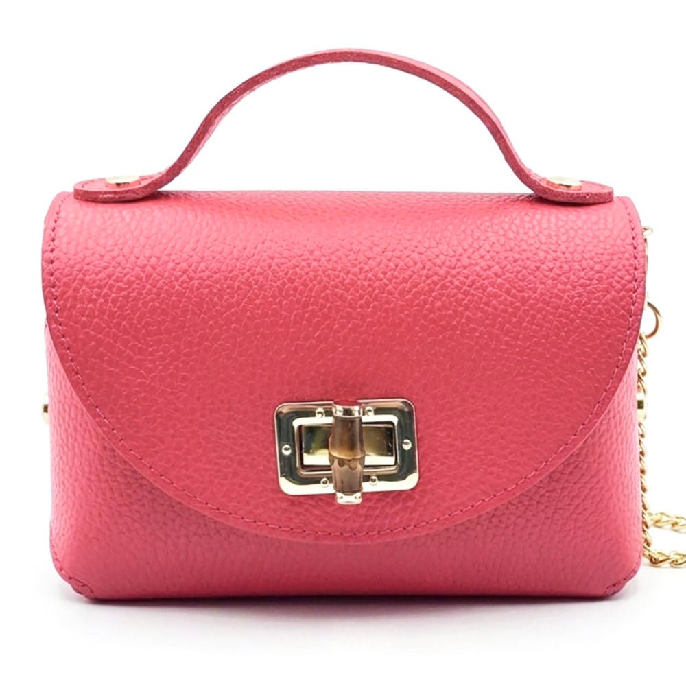 Lorenetta Cow Leather Mini Top Handle Bag - Leather Italiano