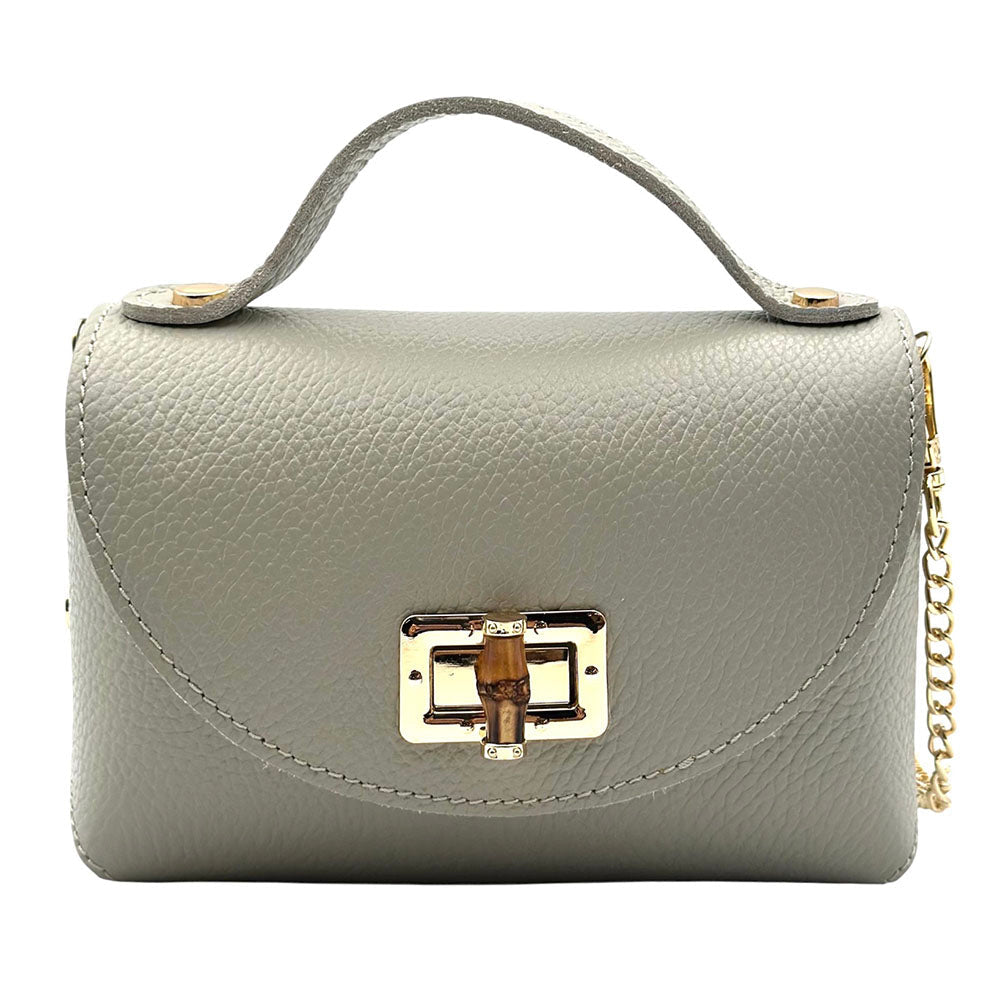 Lorenetta Cow Leather Mini Top Handle Bag - Leather Italiano