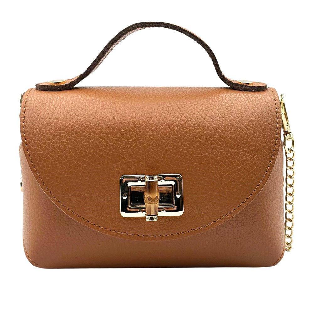 Lorenetta Cow Leather Mini Top Handle Bag - Leather Italiano