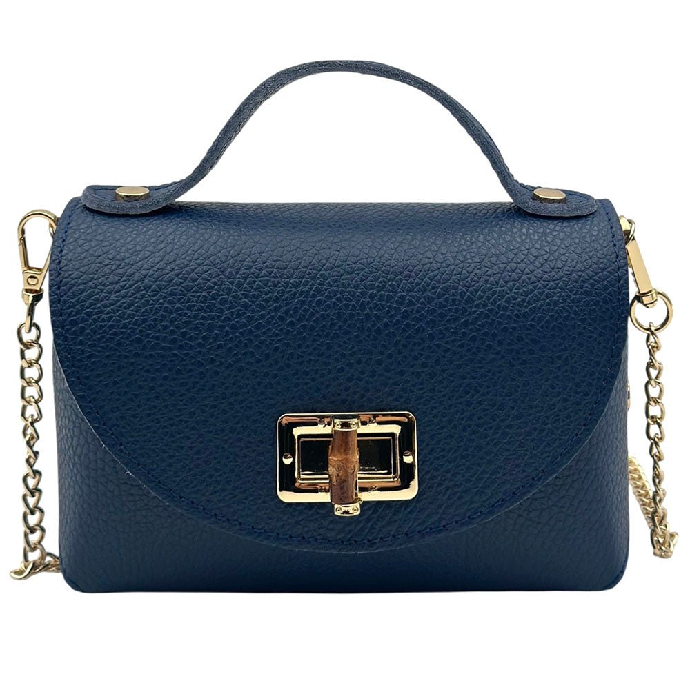 Lorenetta Cow Leather Mini Top Handle Bag - Leather Italiano