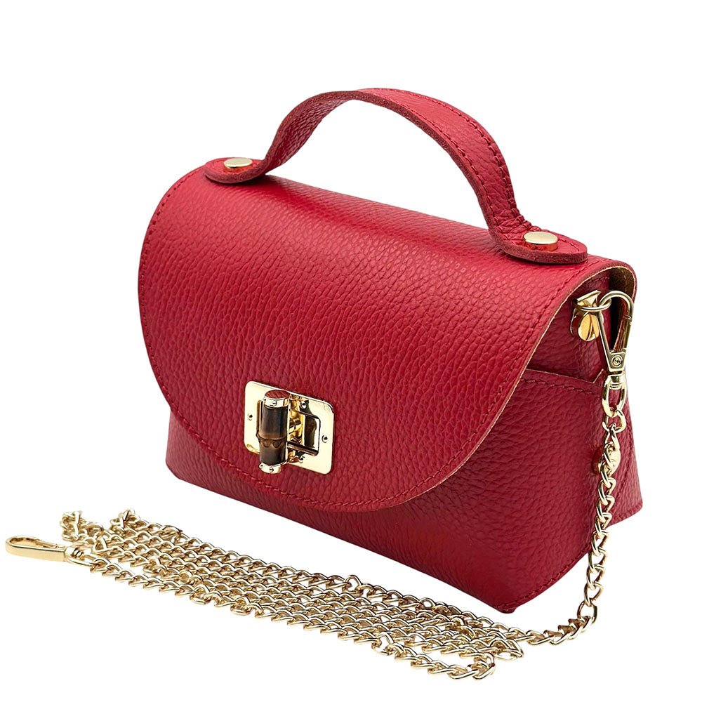 Lorenetta Cow Leather Mini Top Handle Bag - Leather Italiano
