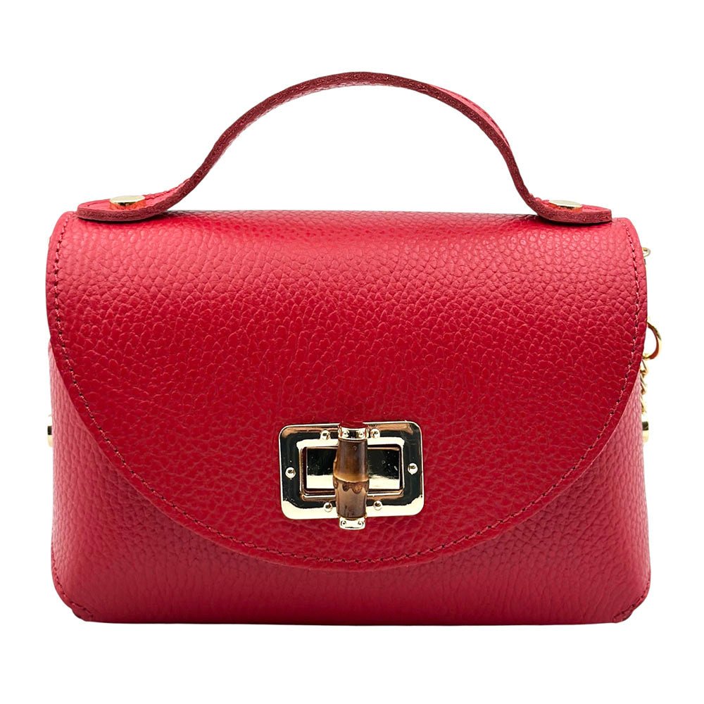 Lorenetta Cow Leather Mini Top Handle Bag - Leather Italiano