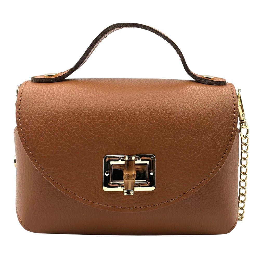 Lorenetta Cow Leather Mini Top Handle Bag - Leather Italiano