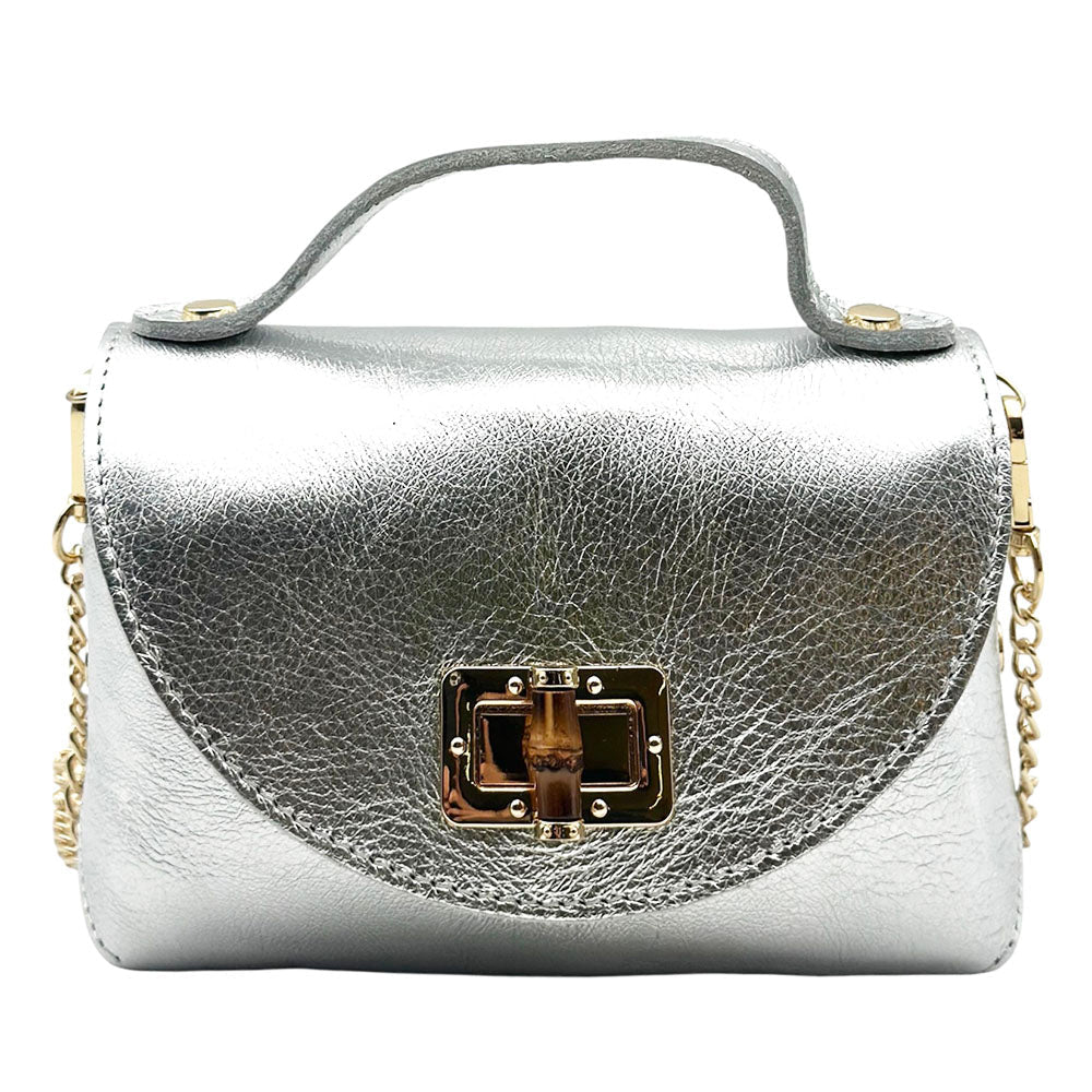 Lorenetta Cow Leather Mini Top Handle Bag - Leather Italiano