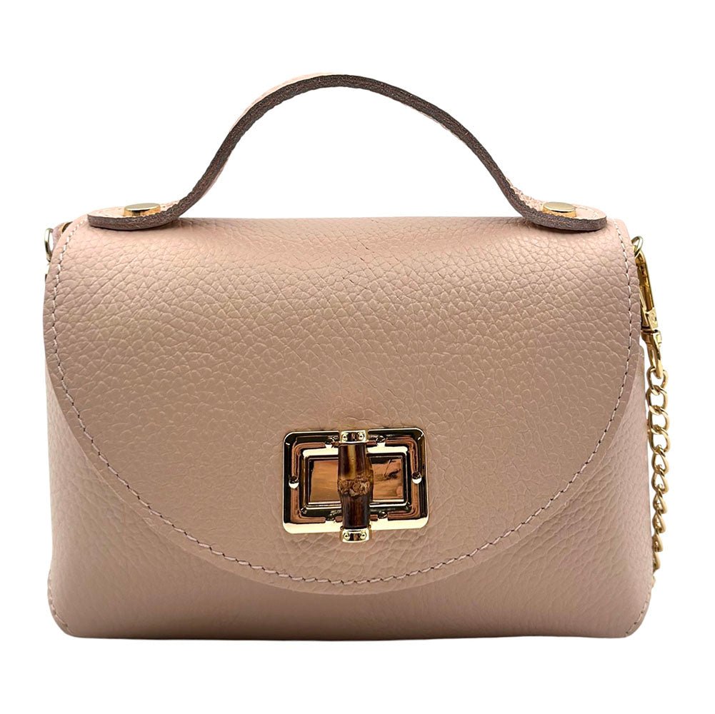 Lorenetta Cow Leather Mini Top Handle Bag - Leather Italiano