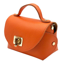 Lorenetta Cow Leather Mini Top Handle Bag - Leather Italiano