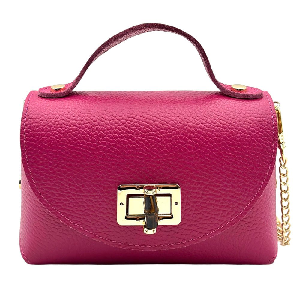 Lorenetta Cow Leather Mini Top Handle Bag - Leather Italiano