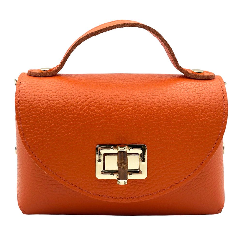 Lorenetta Cow Leather Mini Top Handle Bag - Leather Italiano