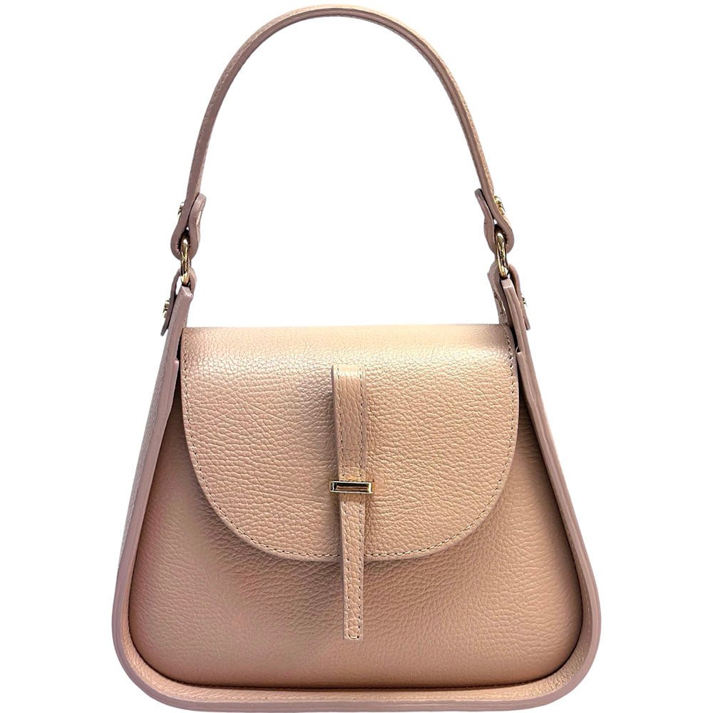 Lorenza Italian Cow Leather Shoulder Bag - Leather Italiano