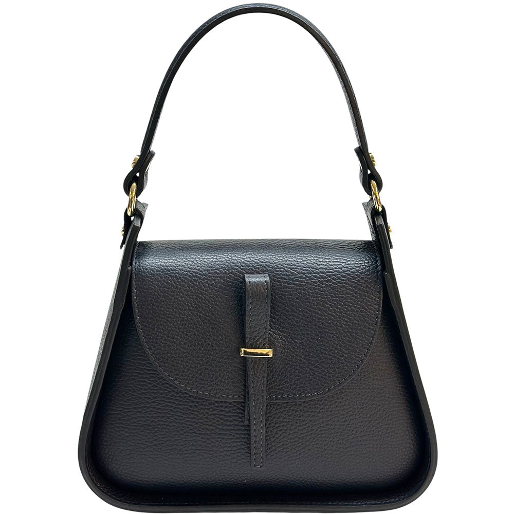 Lorenza Italian Cow Leather Shoulder Bag - Leather Italiano