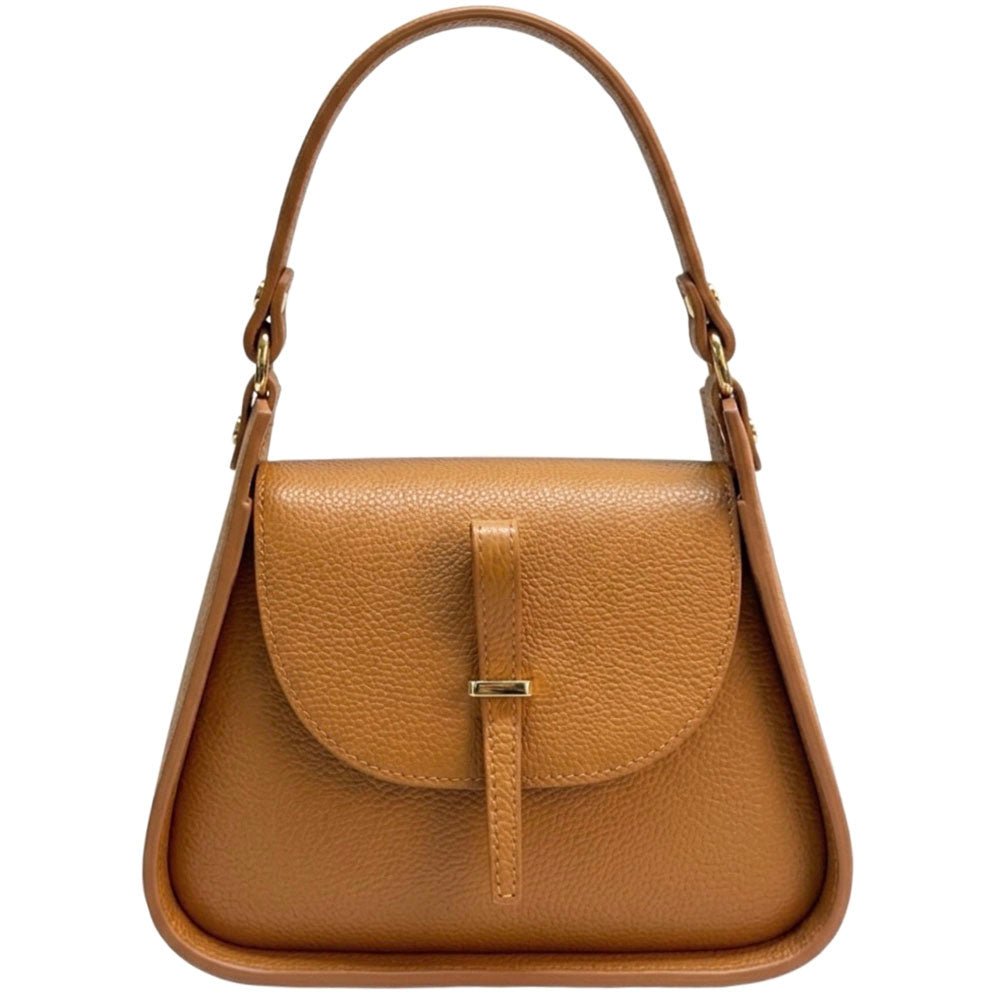 Lorenza Italian Cow Leather Shoulder Bag - Leather Italiano
