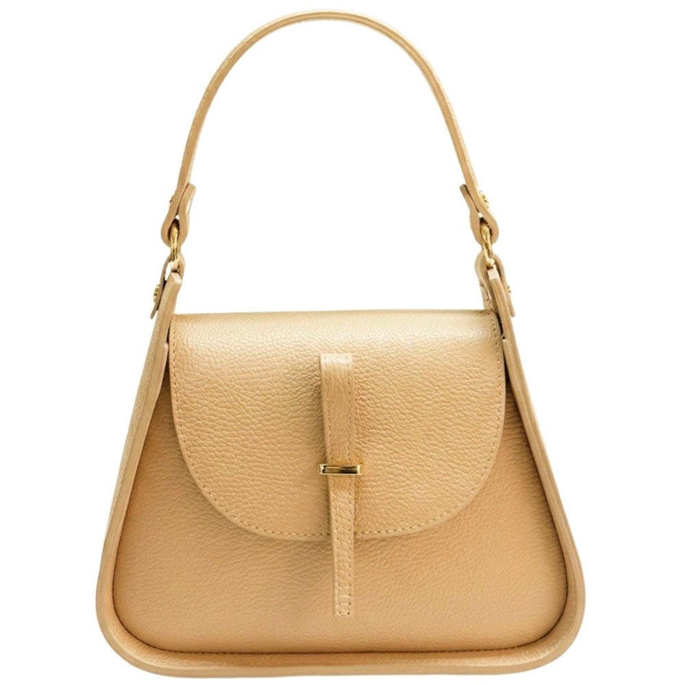 Lorenza Italian Cow Leather Shoulder Bag - Leather Italiano