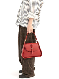 Lorenza Italian Cow Leather Shoulder Bag - Leather Italiano