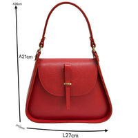 Lorenza Italian Cow Leather Shoulder Bag - Leather Italiano