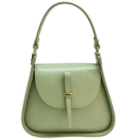 Lorenza Italian Cow Leather Shoulder Bag - Leather Italiano