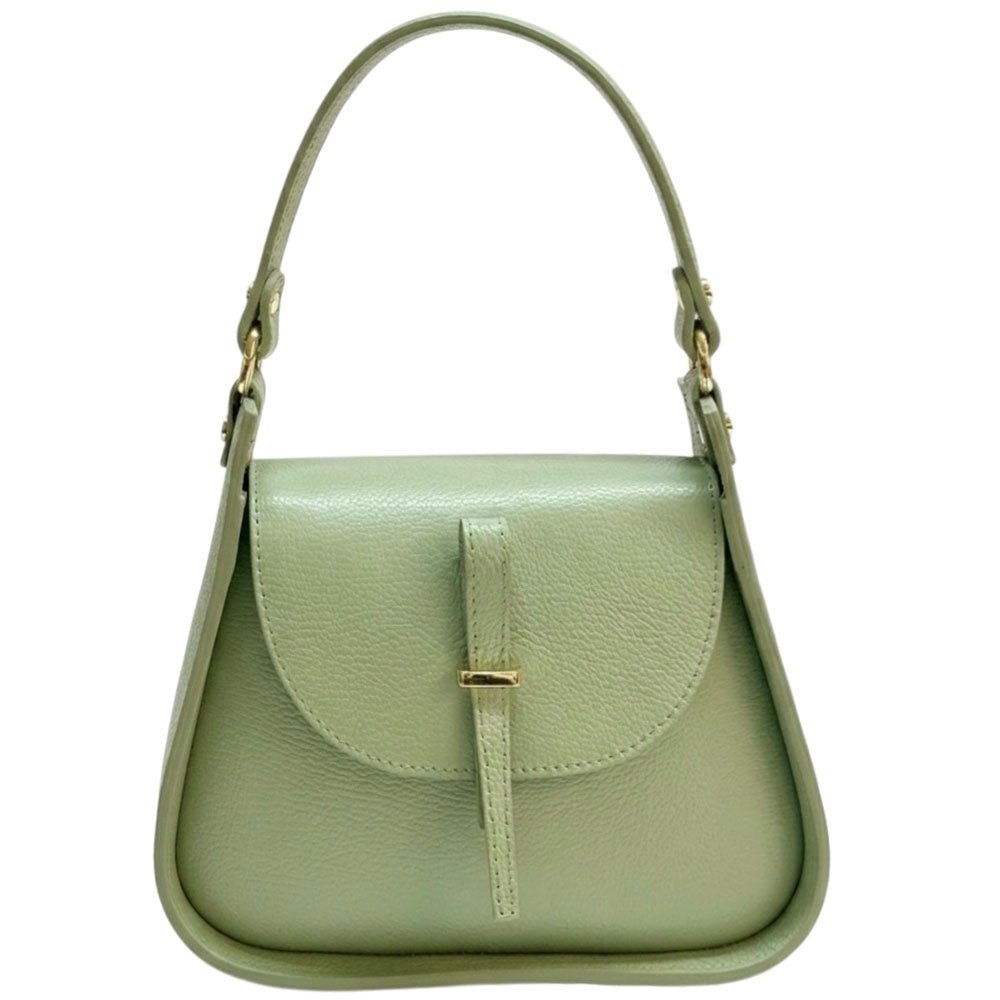 Lorenza Italian Cow Leather Shoulder Bag - Leather Italiano