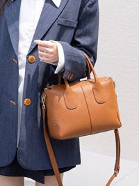 Loriena Italian Cow Leather Everyday Tote Bag - Leather Italiano