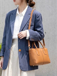 Loriena Italian Cow Leather Everyday Tote Bag - Leather Italiano