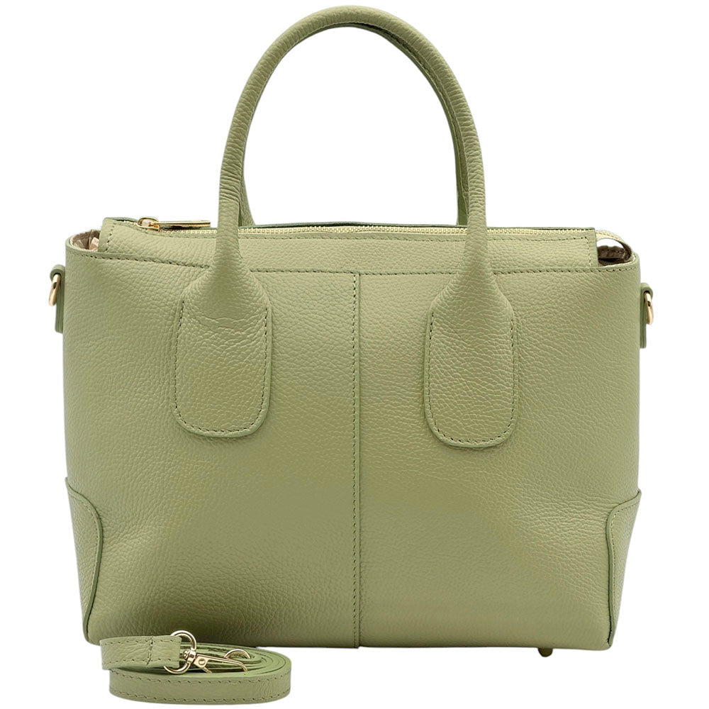 Loriena Italian Cow Leather Everyday Tote Bag - Leather Italiano