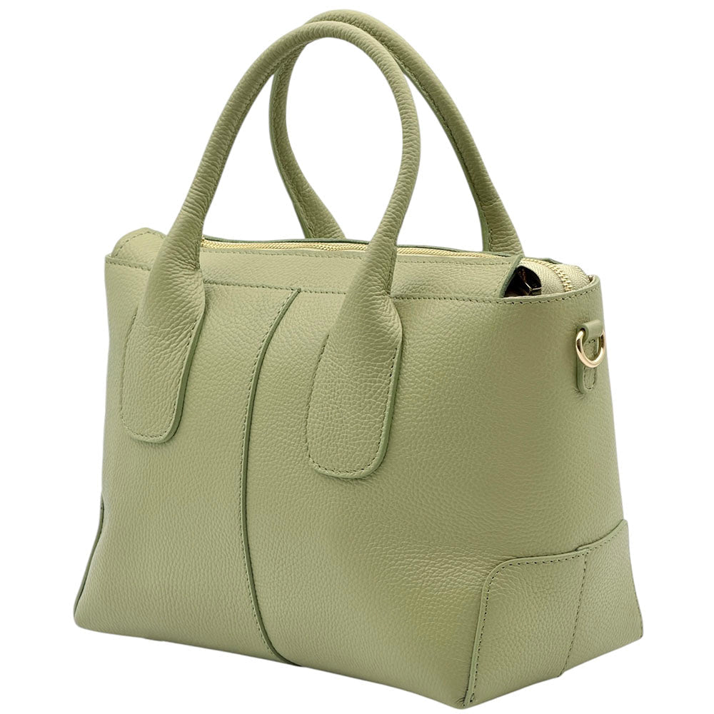 Loriena Italian Cow Leather Everyday Tote Bag - Leather Italiano