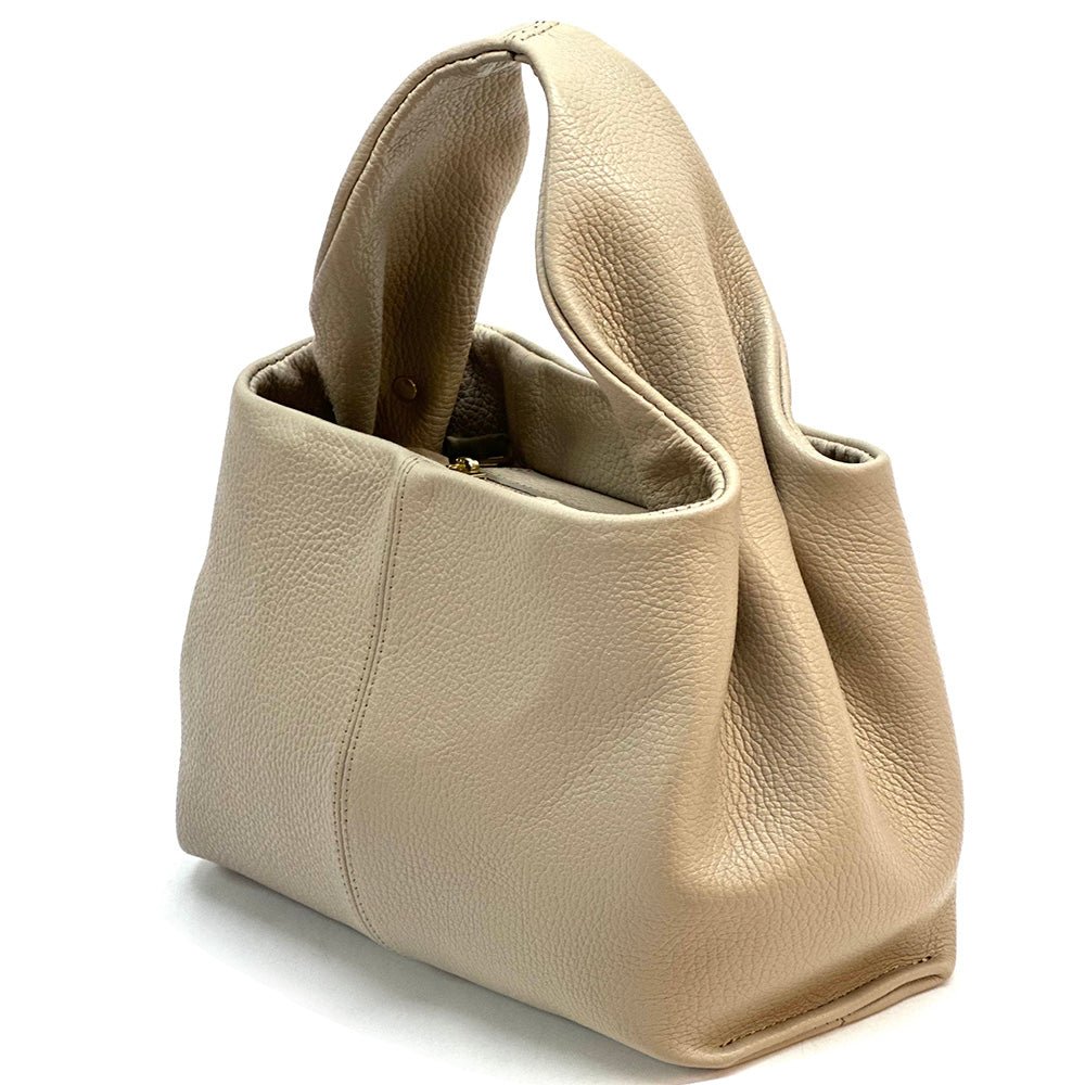 Lucea Soft Genuine Leather Handbag - Leather Italiano