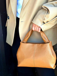 Lucea Soft Genuine Leather Handbag - Leather Italiano